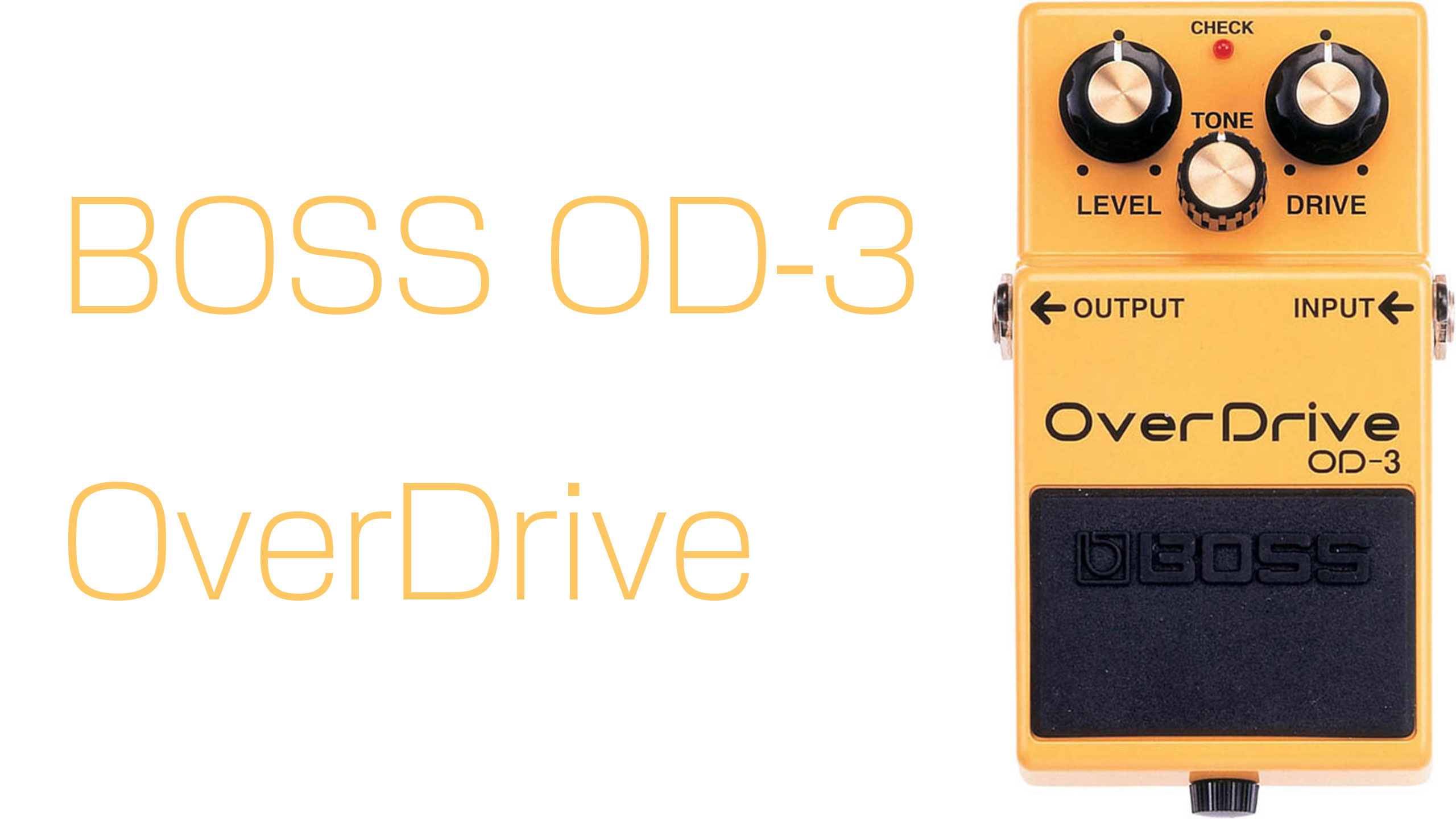 ギターエフェクター　Over Drive BOSS OD-3 歪み BOSS OverDrive OD-3 - 超定番のオーバードライブ・ペダル