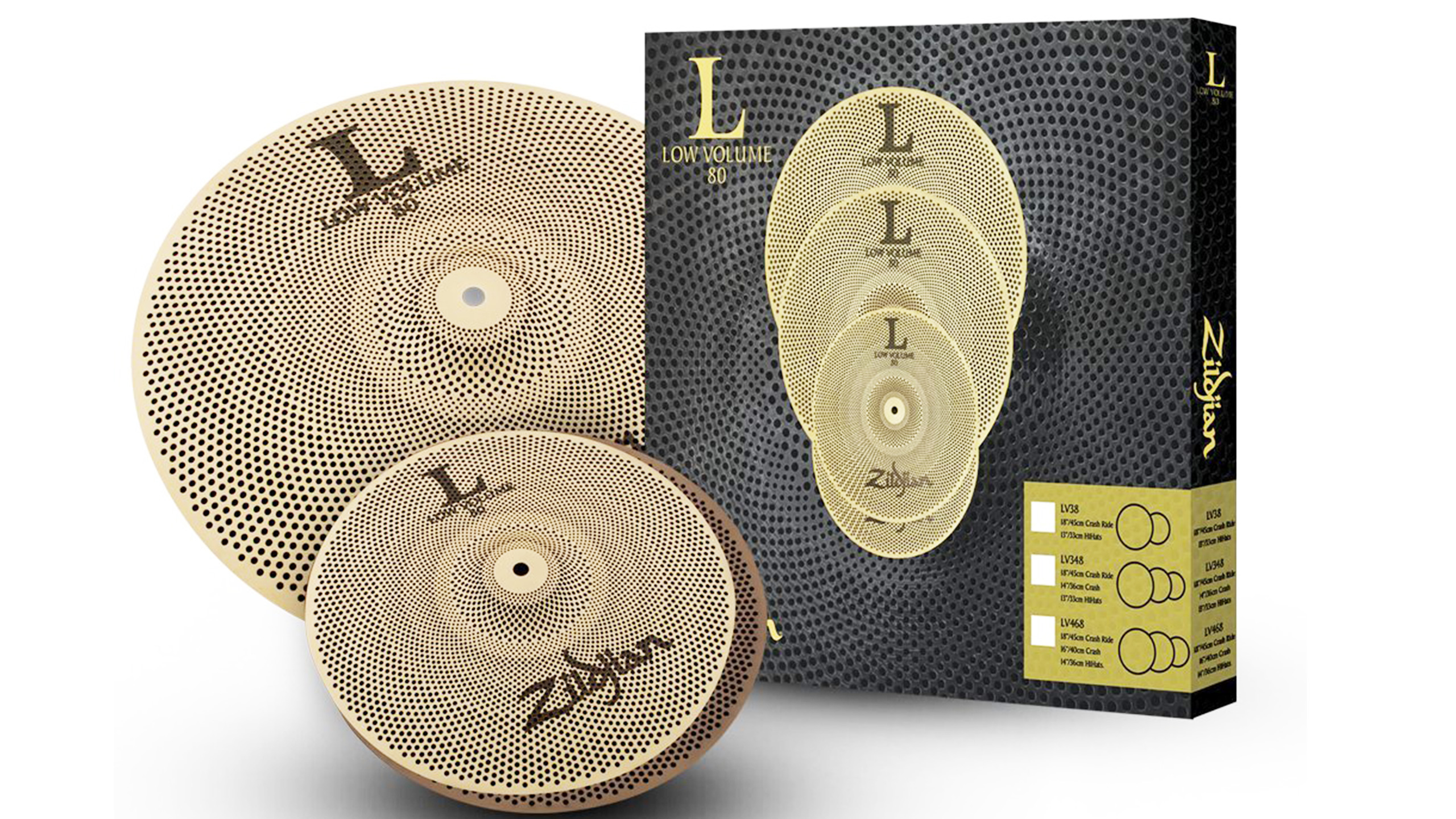 Zildjianの小音量シンバル「Zildjian L80 Low Volume Cymbals」の音量 