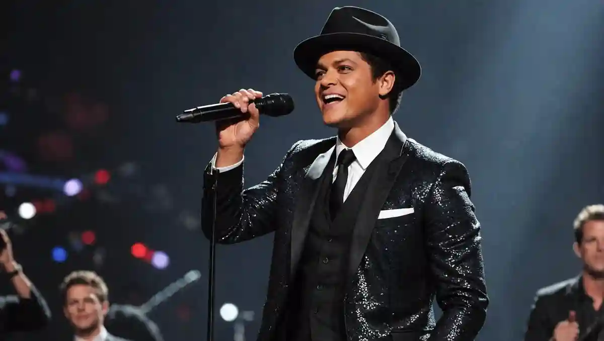 What show did Bruno Mars appear on in 2014 as the youngest performer in history?