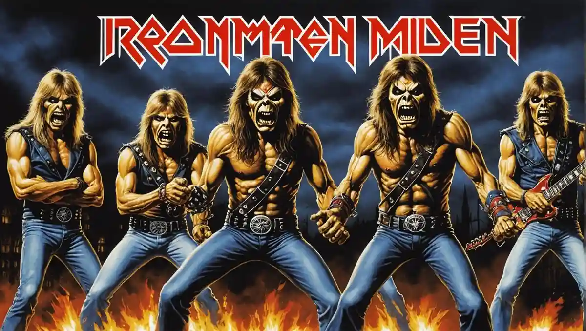 What is the origin of the band name Iron Maiden?