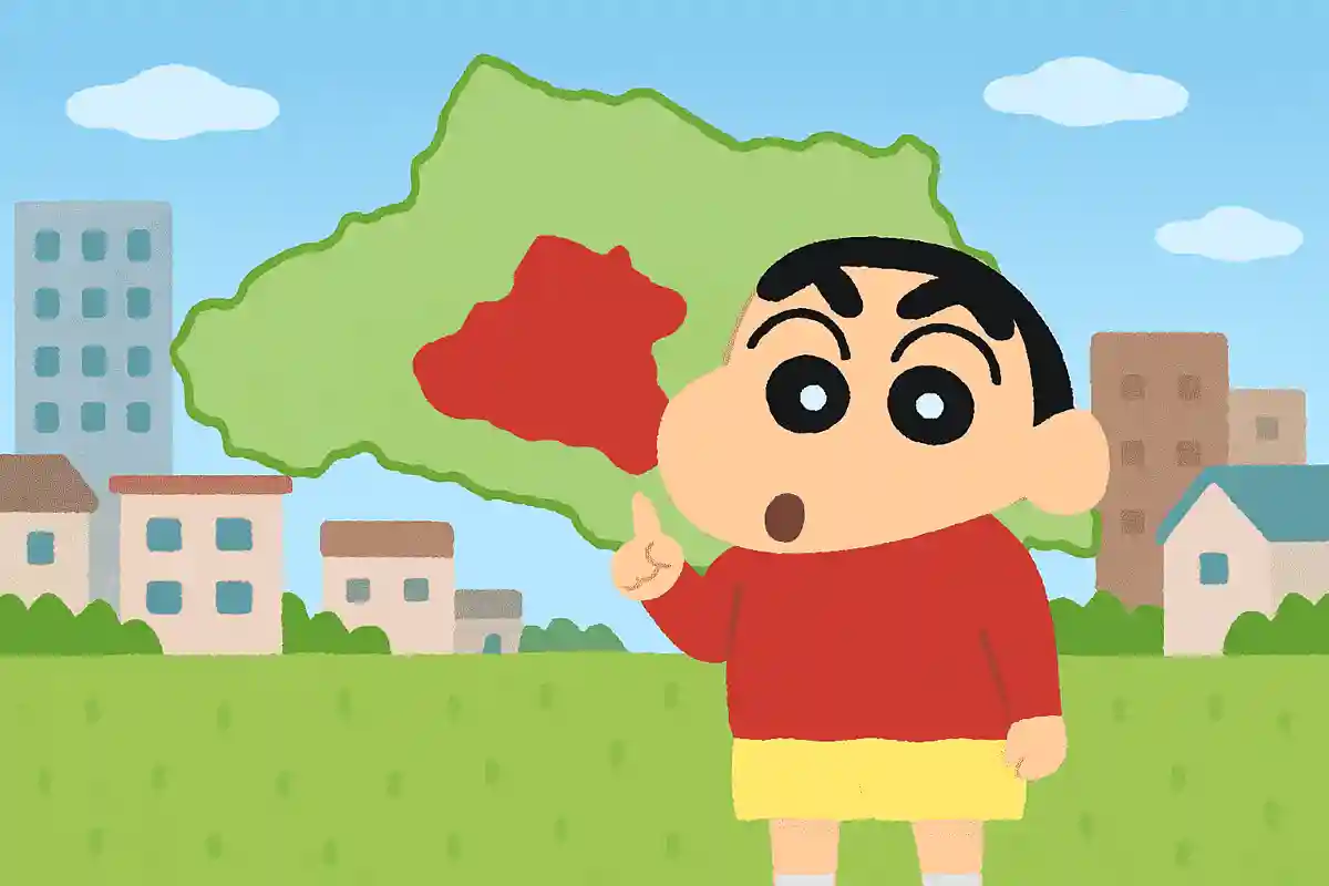 In which city in Saitama Prefecture does Crayon Shin-chan live?