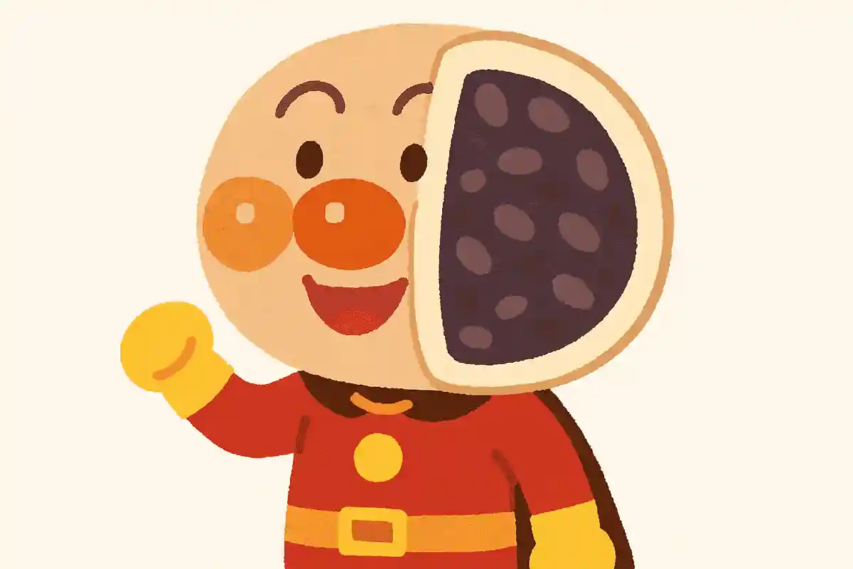 What is inside Anpanman’s face?