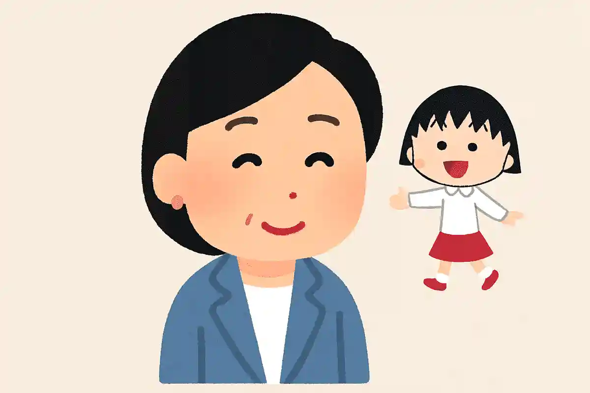 Who is the original author of Chibi Maruko-chan?
