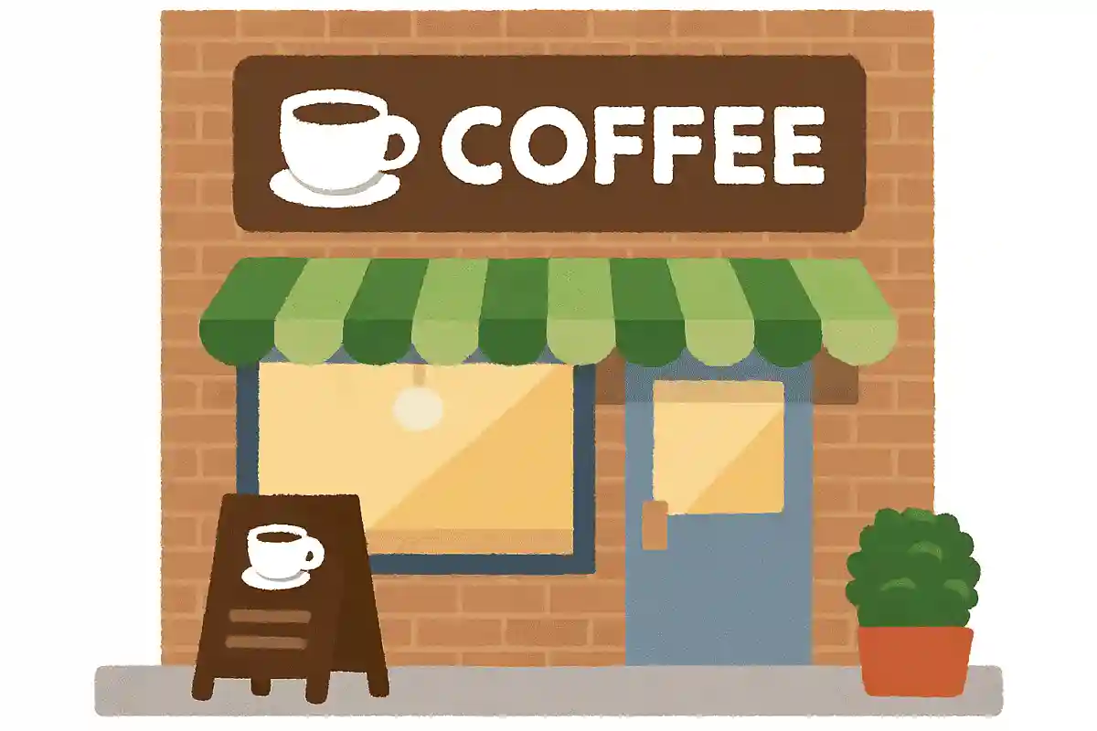What is the name of the café operating on the first floor of the Mouri Detective Agency?