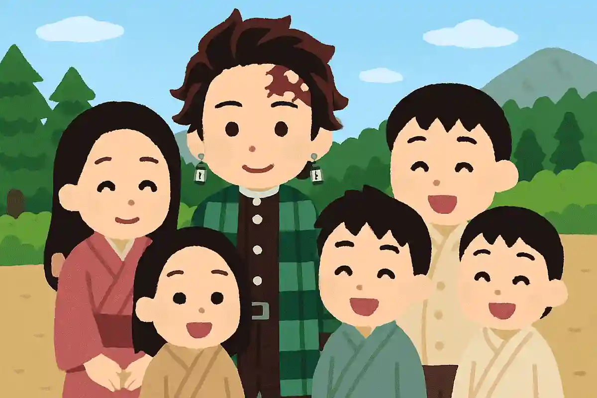 How many siblings does Tanjiro, the protagonist of Demon Slayer, have?