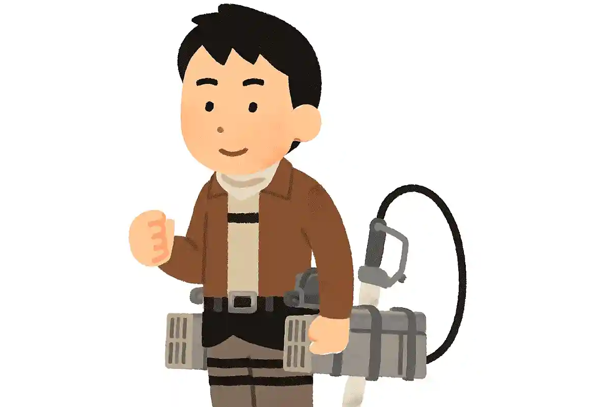 What is the name of the waist-mounted equipment used to fight Titans in Attack on Titan?
