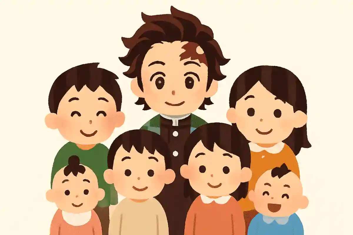 How many siblings does Tanjiro Kamado, the protagonist of Demon Slayer: Kimetsu no Yaiba, have?