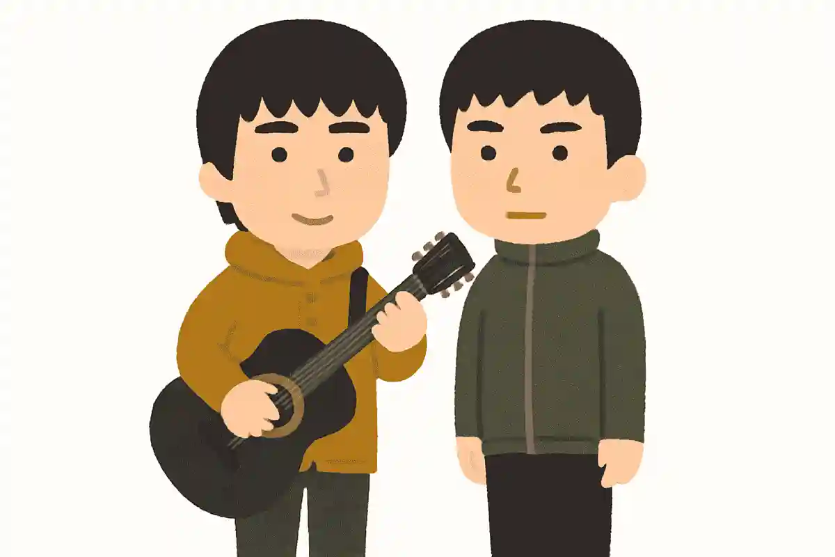 How many siblings are the Gallagher brothers, the central members of Oasis?