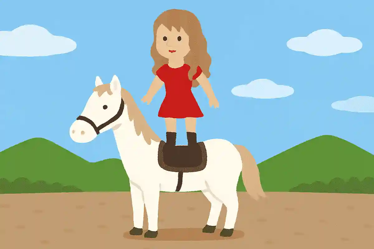 Which song has a scene in the music video where Taylor stands on a white horse?