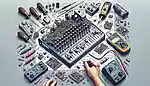 YAMAHA EMX5014C パワードミキサーの分解修理
