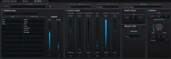 VOCALOID5 Settings