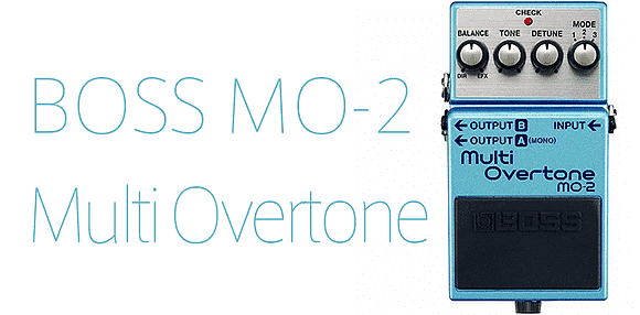 オクターバー・コーラスエフェクトを組み合わせた独創的なギター・コンパクトエフェクター BOSS MO-2 Multi Overtone