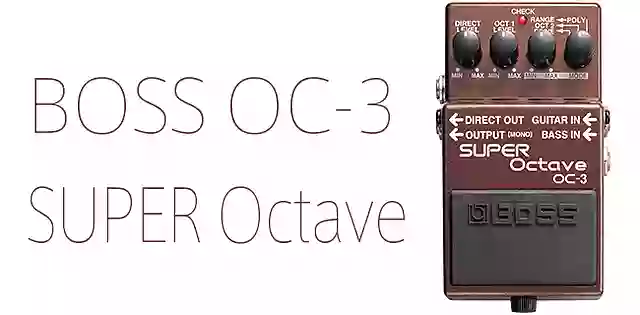 和音可能なオクターバー。おすすめギター・ベース用コンパクトエフェクター BOSS OC-3