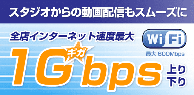 インターネット速度最大1Gbpsに対応