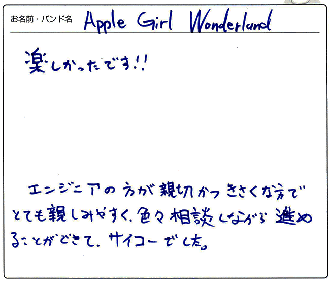 Apple Girl Wonderland 様